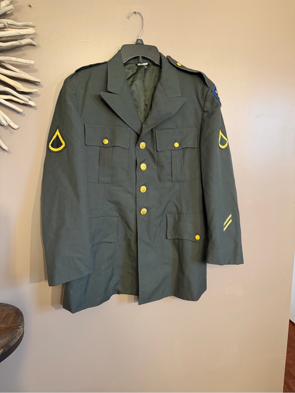 Vintage U.S. Army AG-344 Class A Green Dress Jacket